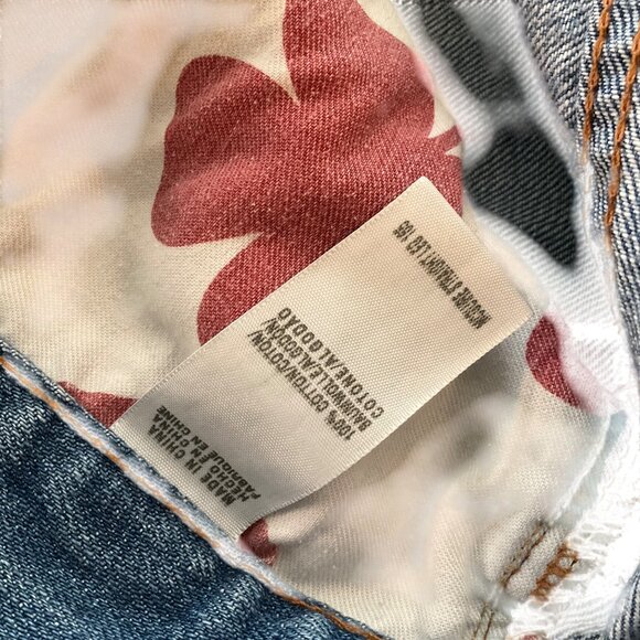 Lucky Brand Mens Relaxed Fit Distressed Light Wash Denim Jeans Size 36 Cotton - Picture 5 of 10